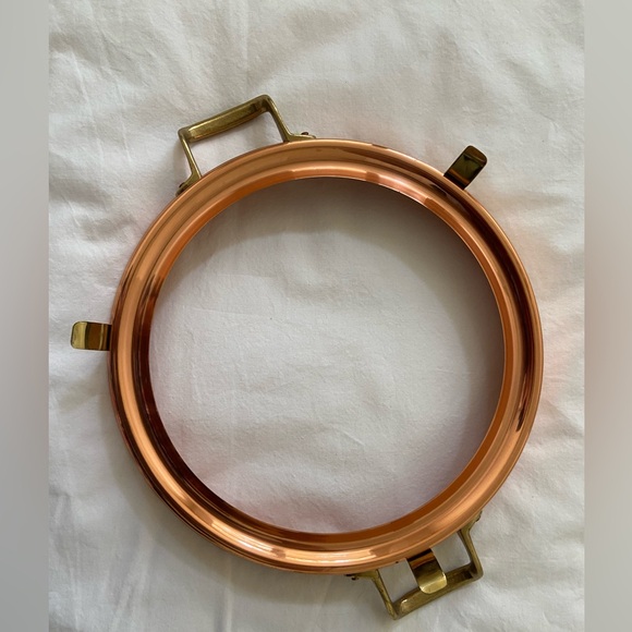 copper made in korea footed stand handled round - Picture 10 of 16